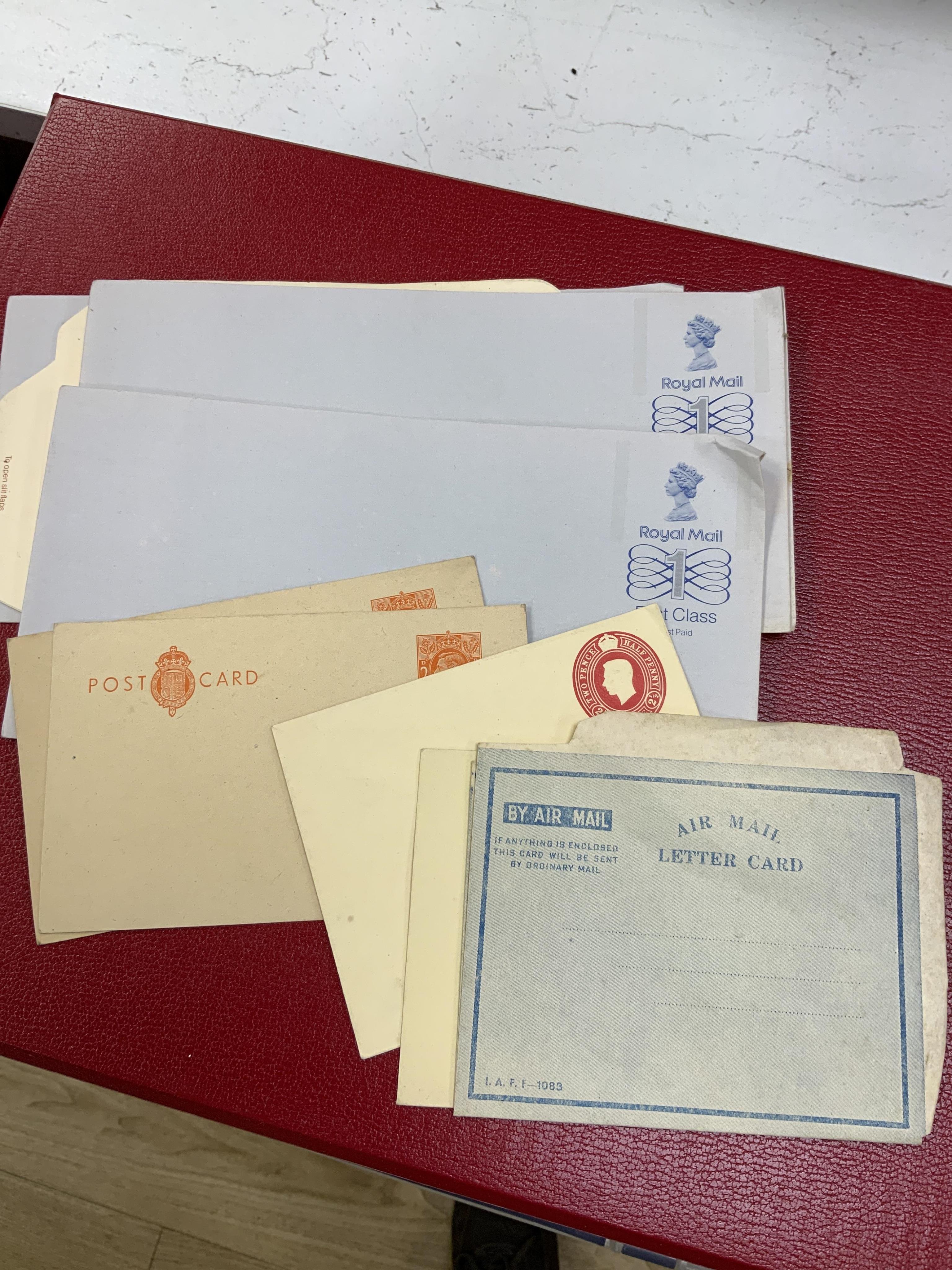 A collection of postage stamps, including early Victoria issues; stock books containing five - 1d 1840 Penny Blacks, two - 2d 1840 Two Pence Blues, eight - 1d 1841 Penny Reds, four 2d - 1841 Two Pence Blues, plus a subst